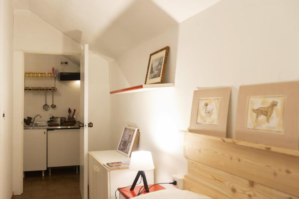 Kuchyň nebo kuchyňský kout v ubytování Aparthotel Claviere