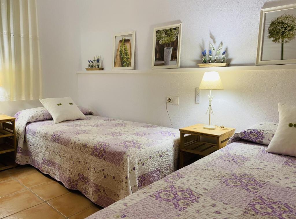 Posteľ alebo postele v izbe v ubytovaní Apartamento Conil Santa Clara