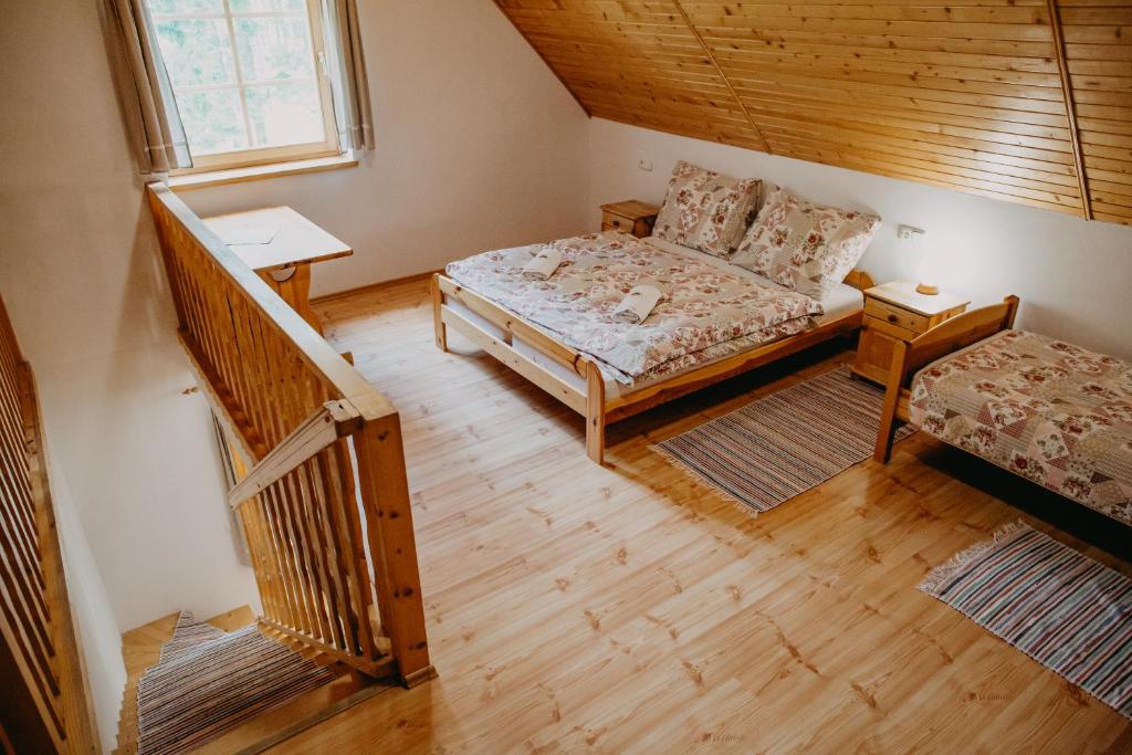 Postel nebo postele na pokoji v ubytování Penzion Sindlovec