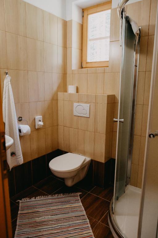 Koupelna v ubytování Penzion Sindlovec
