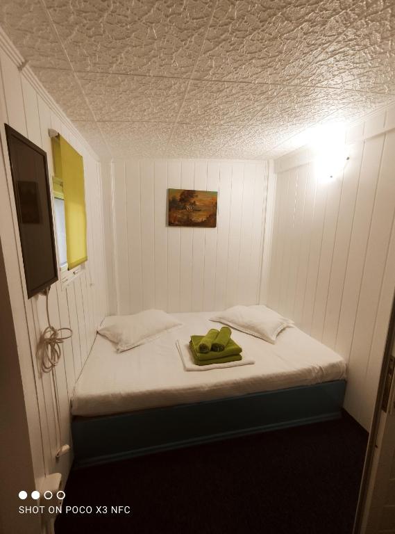 Postel nebo postele na pokoji v ubytování Pontonul lui Cristian