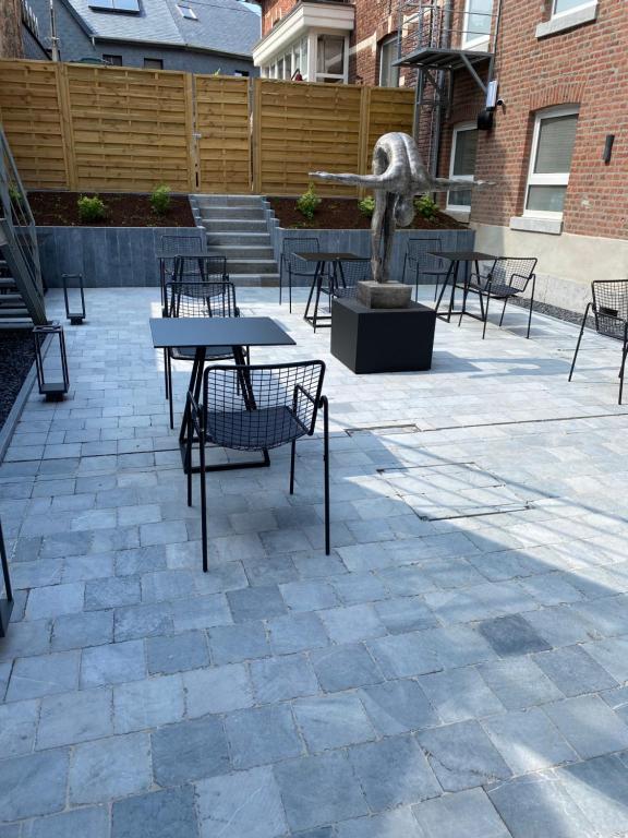 Patio nebo venkovní prostory v ubytování Petit-Roannay