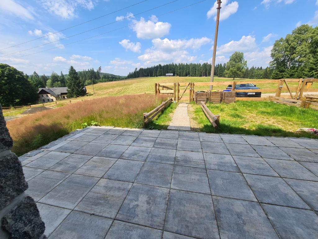 Zahrada ubytování Apartmány Stráň