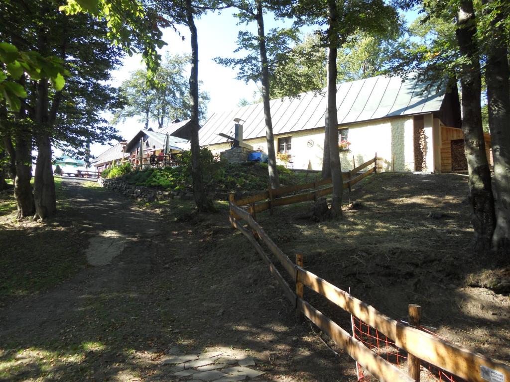 Zahrada ubytování Bungalovy-Pustevny
