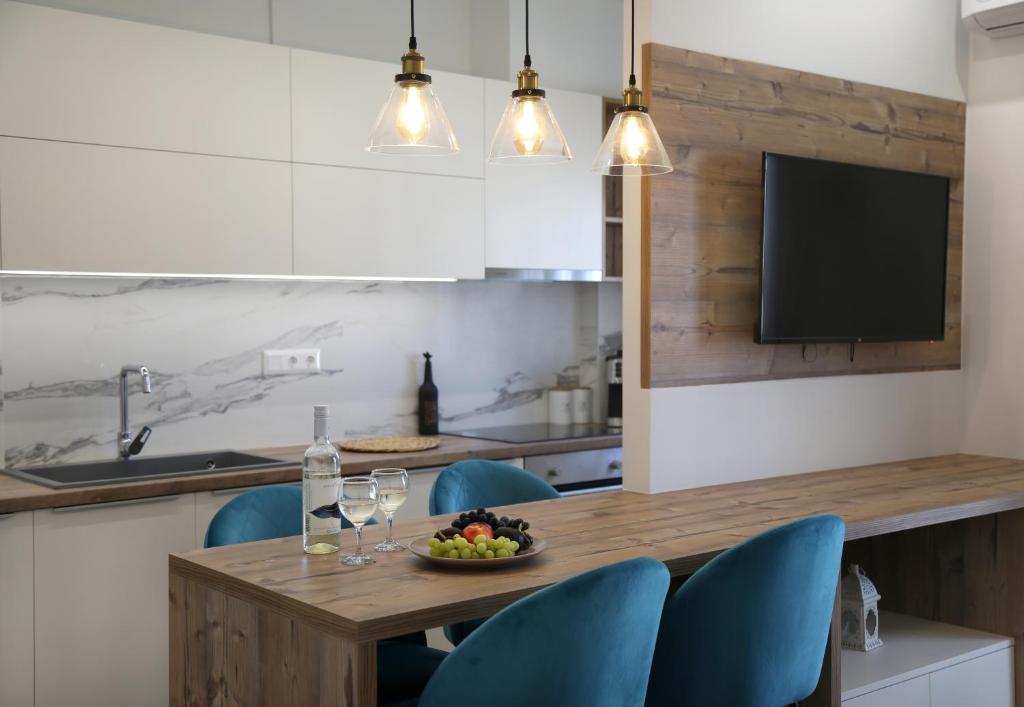 Kuchyň nebo kuchyňský kout v ubytování S & D Apartment