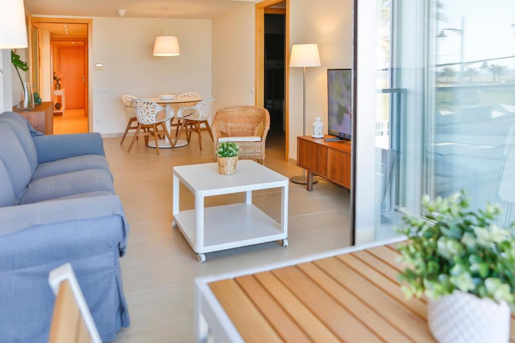 Posezení v ubytování Apartaments Les Palmeres Coma-ruga