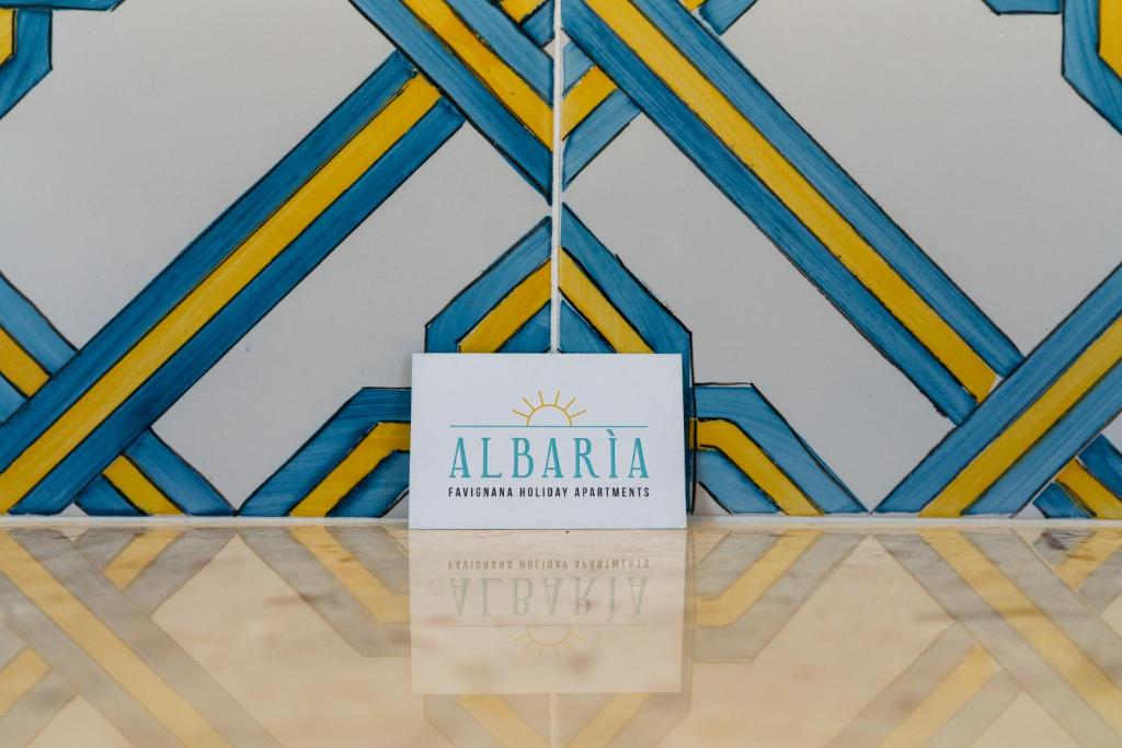 Certifikát, hodnocení, plakát nebo jiný dokument vystavený v ubytování Albarìa Favignana Apartments