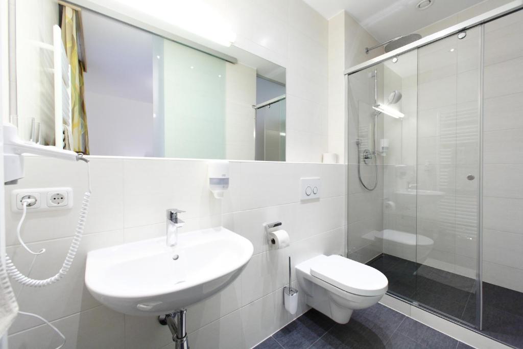 Koupelna v ubytování Hotel Magerl
