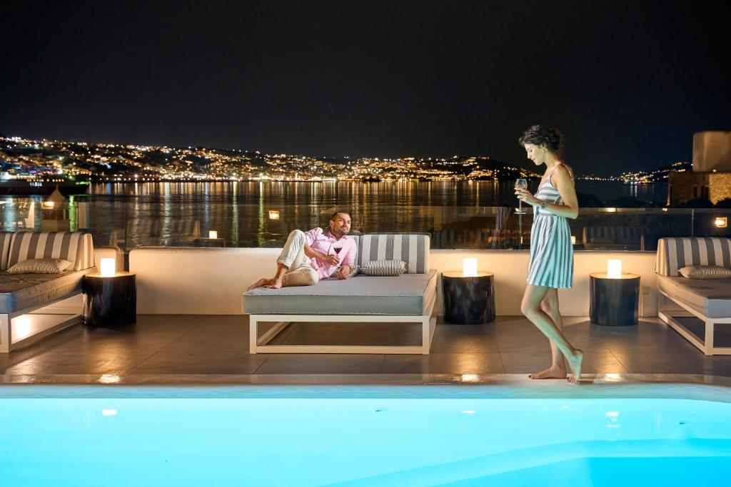 Hostia v ubytovaní Mykonos Princess Hotel