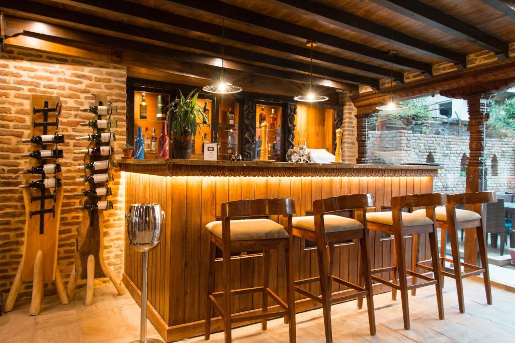 Lounge nebo bar v ubytování Pahan Chhen - Boutique Hotel