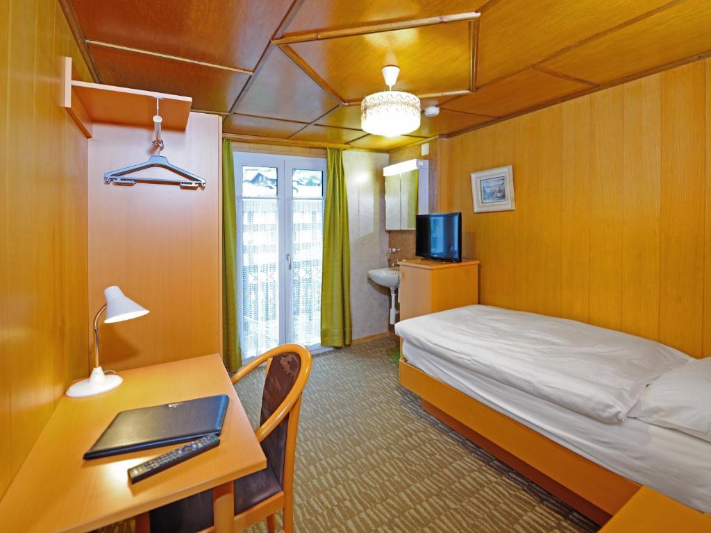 TV a/nebo společenská místnost v ubytování Hotel Alphubel