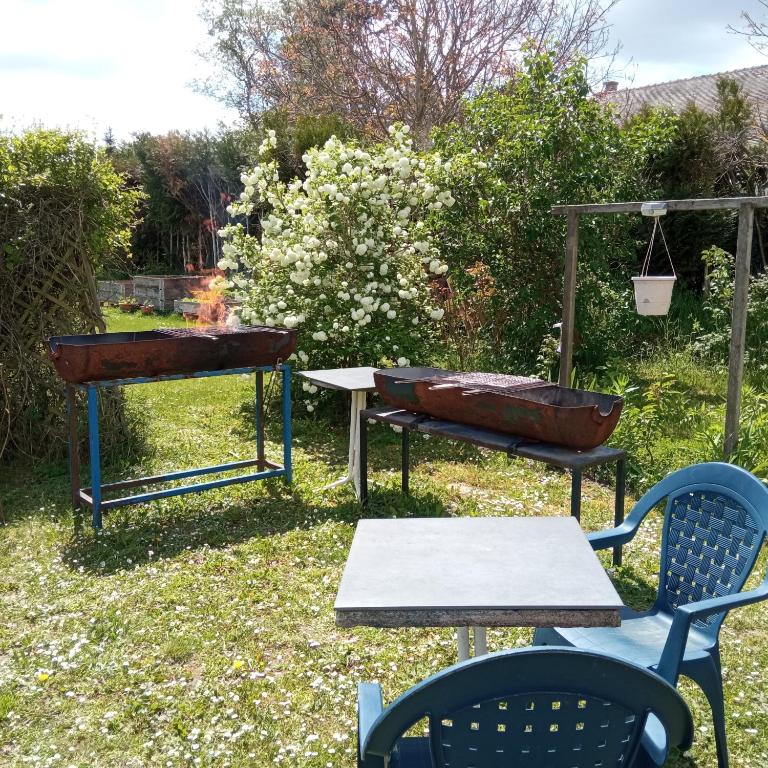 Zahrada ubytování B&B du Cerisier, diner sur demande