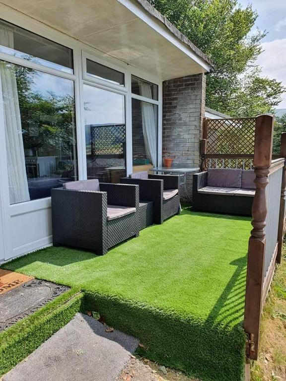 Zahrada ubytování Springside Chalet20