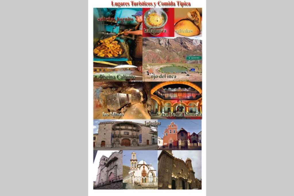 a collage of photos of different cities and towns at Calor De Hogar Con Altura in Potosí