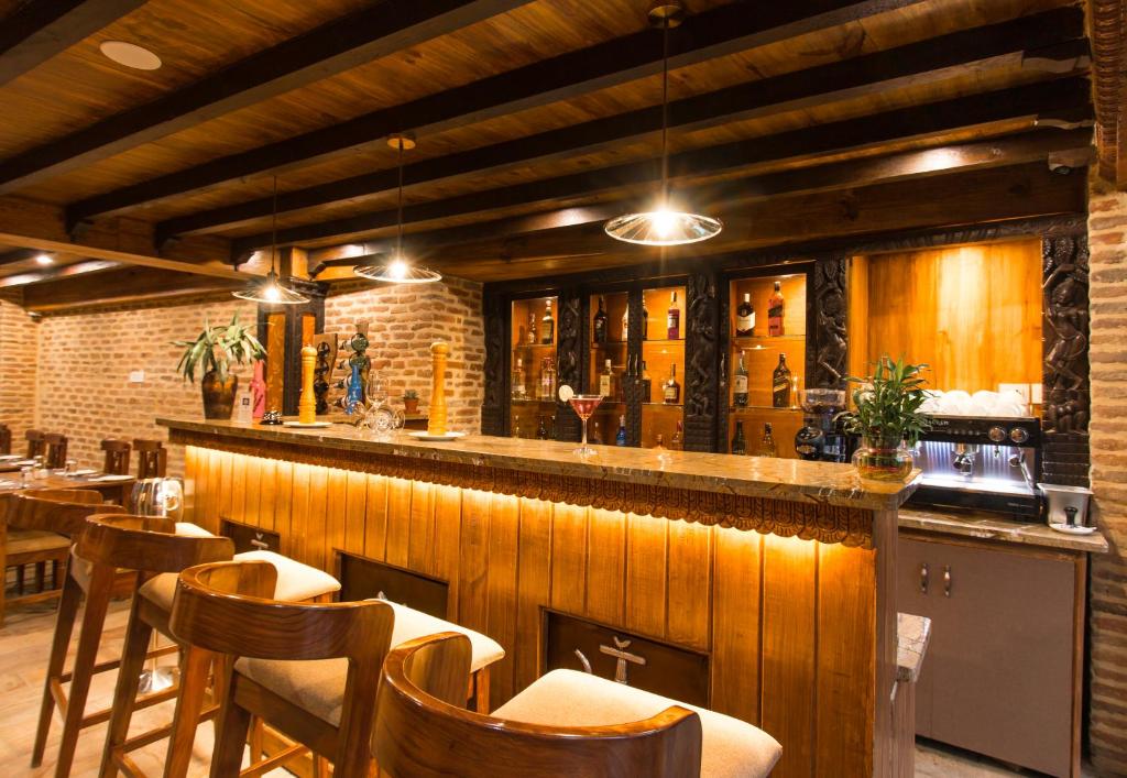 Lounge nebo bar v ubytování Pahan Chhen - Boutique Hotel