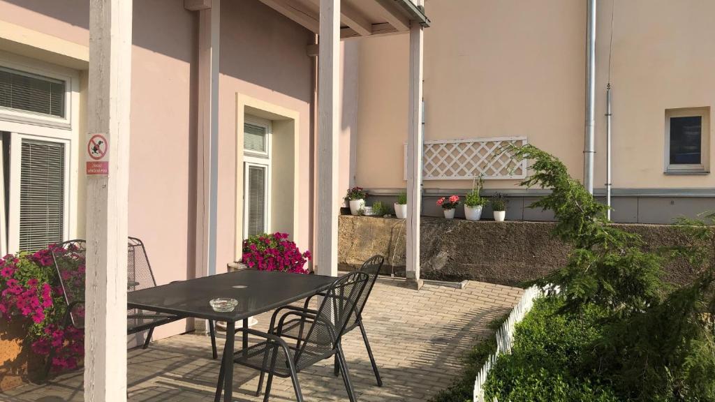 Zahrada ubytování Apartmány na Šumavě