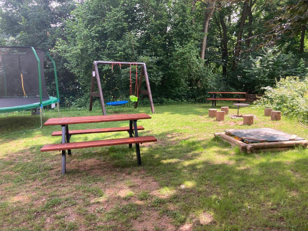 Zahrada ubytování Apartmány Rychtaříkovi