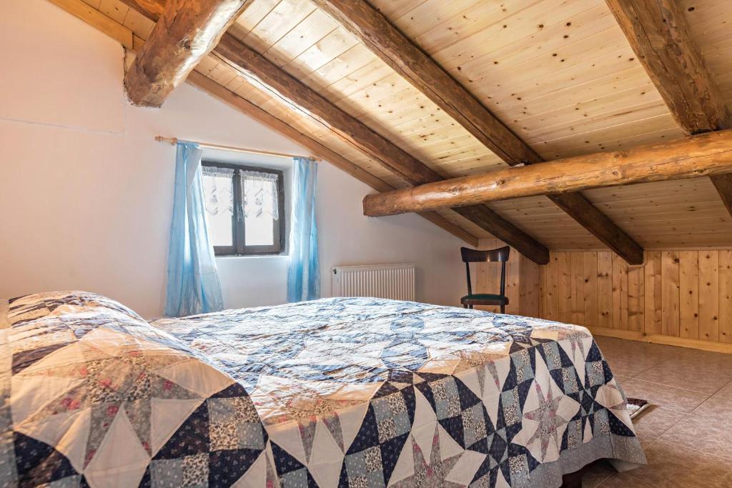 Postel nebo postele na pokoji v ubytování Baita Località Cap