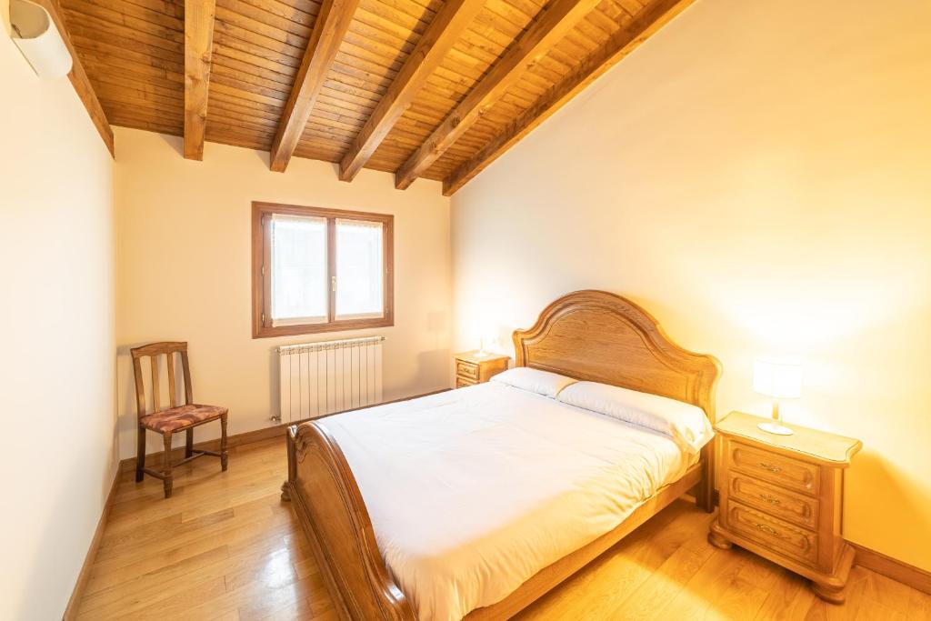 Llit o llits en una habitaci&oacute; de Casa rural Gibelea txiki