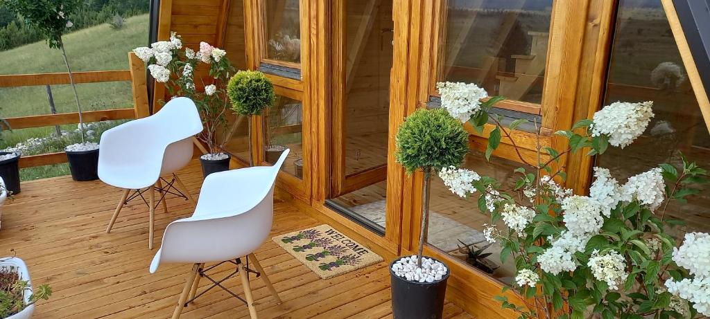 Balkón nebo terasa v ubytování Monte Zen