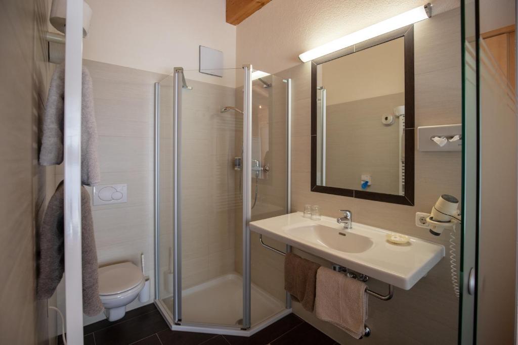 Koupelna v ubytování Hotel Charly