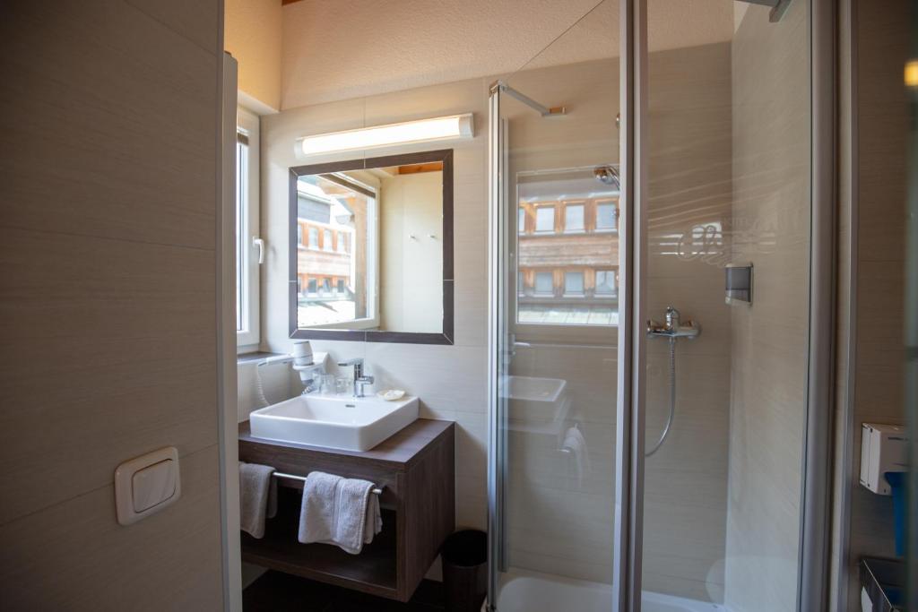 Koupelna v ubytování Hotel Charly