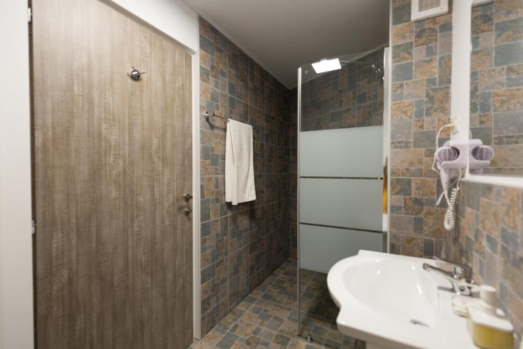 Koupelna v ubytování Casa Ris