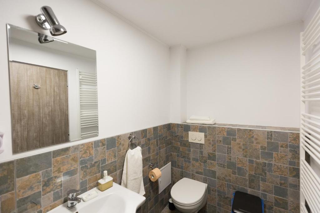 Koupelna v ubytování Casa Ris