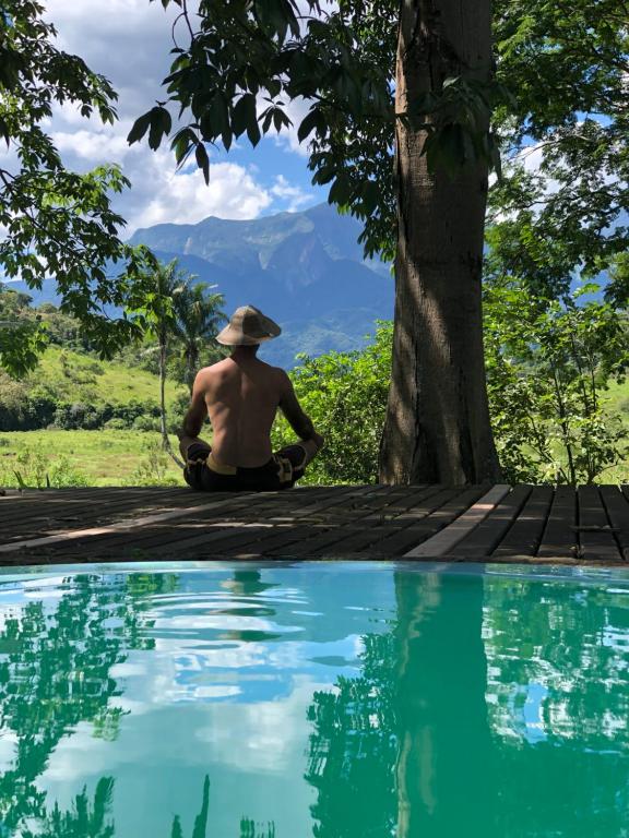 Swimmingpoolen hos eller tæt på Guest House Fazenda do Francês & Culinária Francesa