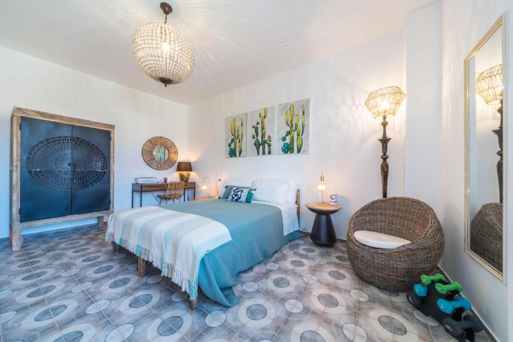 Säng eller sängar i ett rum på Casa Royale Appartamento Terra