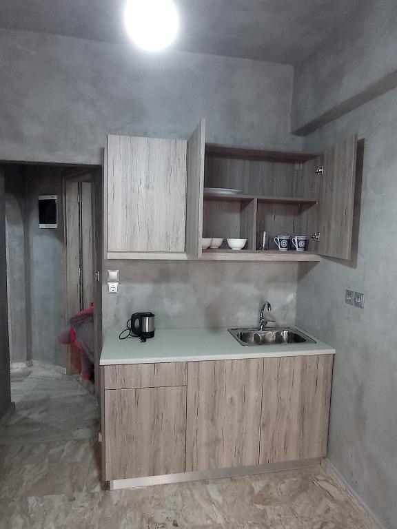 Kuchyň nebo kuchyňský kout v ubytování Guest House Pauline