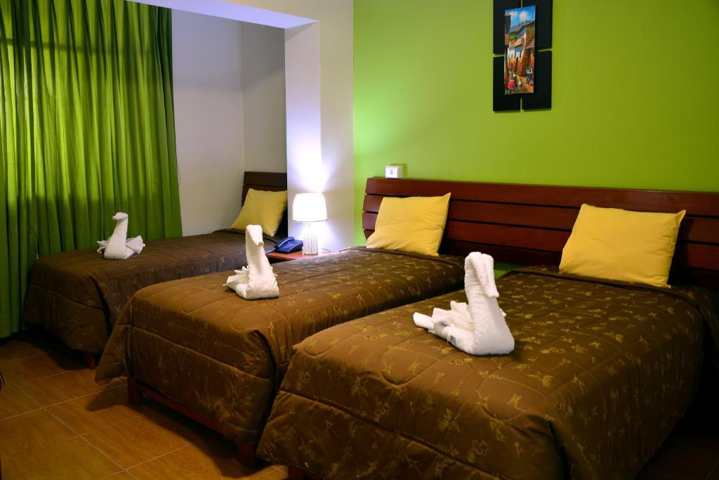 Postel nebo postele na pokoji v ubytování Hotel Sol del Sur