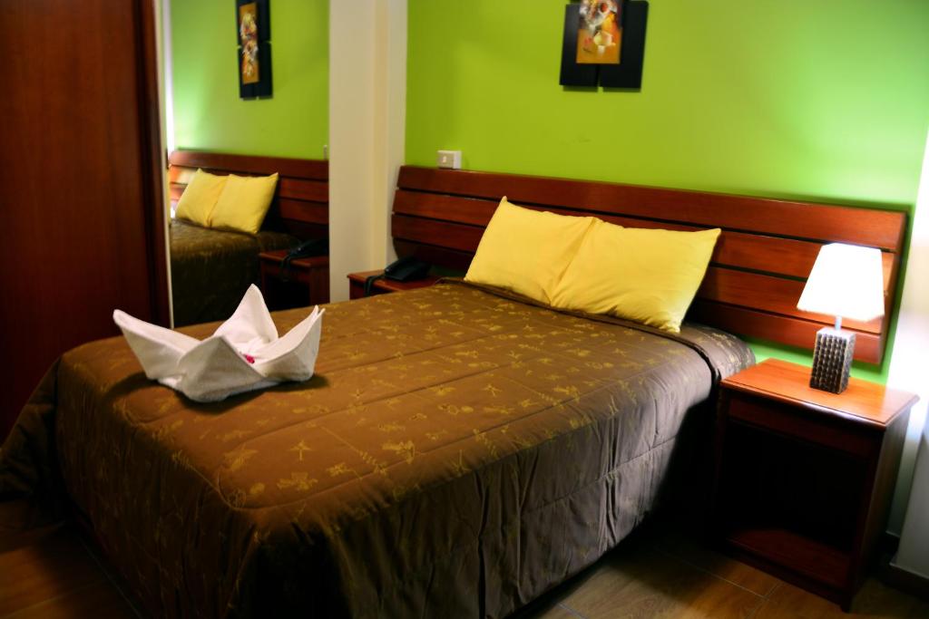 Postel nebo postele na pokoji v ubytování Hotel Sol del Sur
