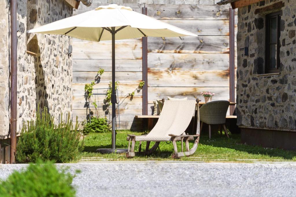 Vonkajšia záhrada v ubytovaní ArlBerglife Ferienresort