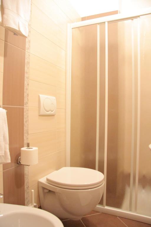 Koupelna v ubytování Hotel Lanzoni