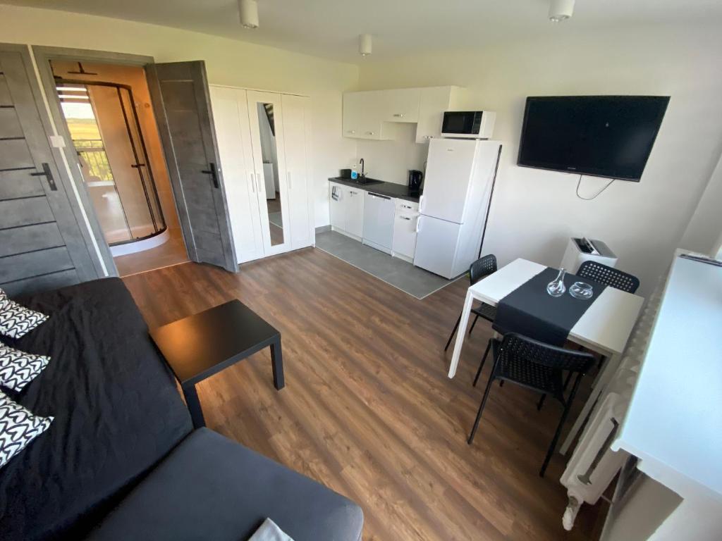 Telewizja i/lub zestaw kina domowego w obiekcie Apartamenty Czapla