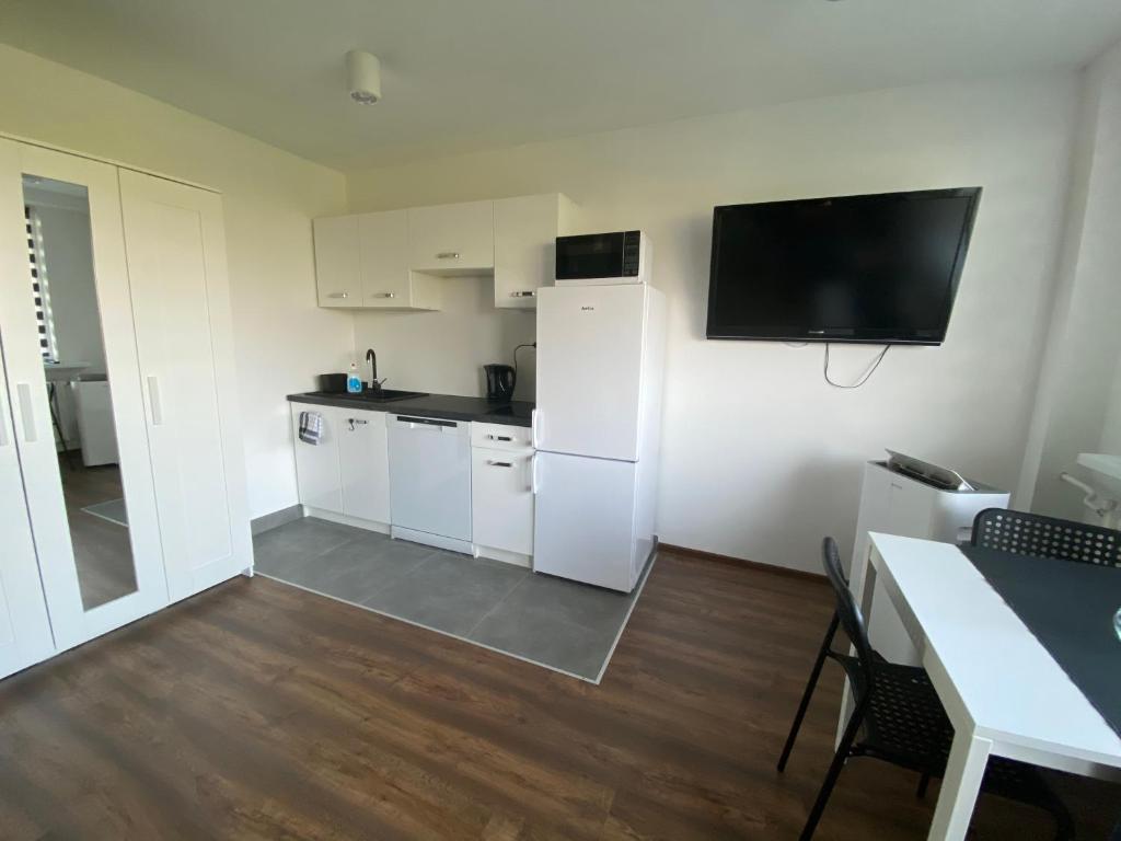 Kuchnia lub aneks kuchenny w obiekcie Apartamenty Czapla