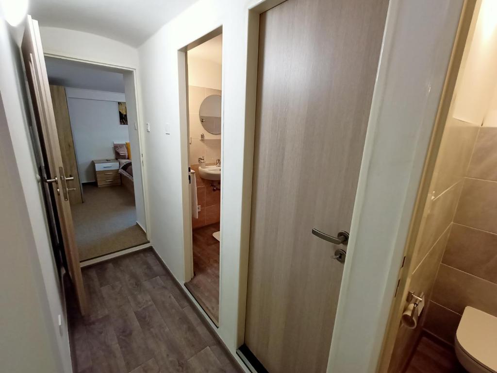 Koupelna v ubytování Apartmany Železná Ruda