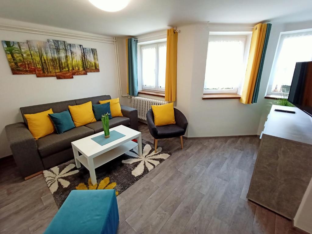 Posezení v ubytování Apartmany Železná Ruda