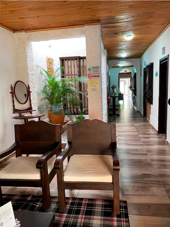Posezení v ubytování Hotel Boutique Colonial Cartago