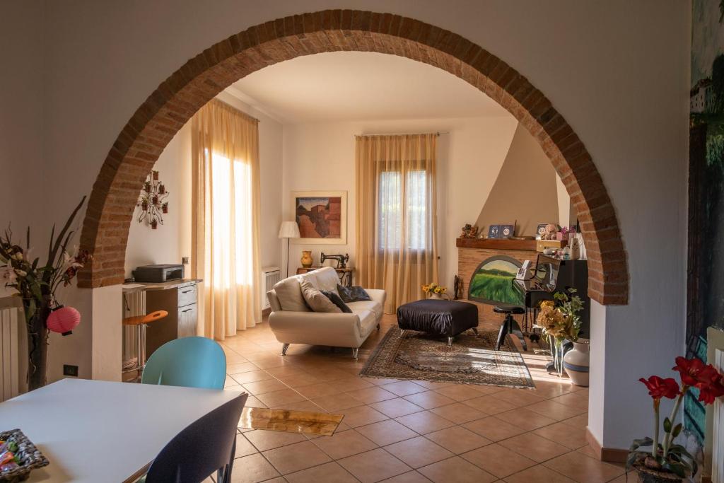 Posezení v ubytování B&B La Serra