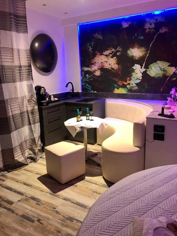 Posezení v ubytování Assisi Luxury SPA Suite Superior