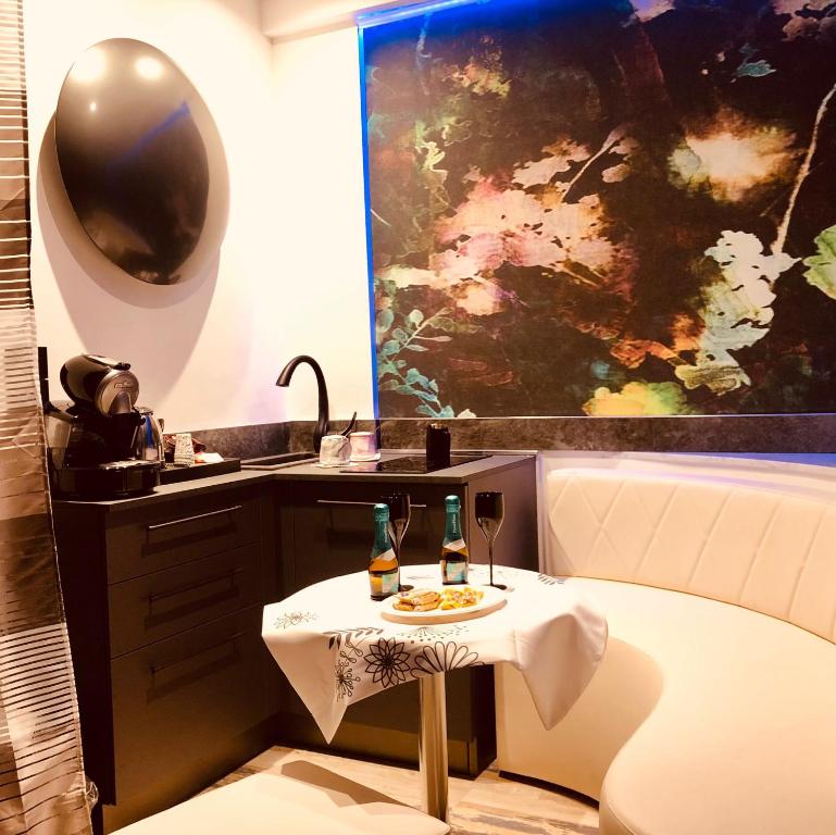 Posezení v ubytování Assisi Luxury SPA Suite Superior