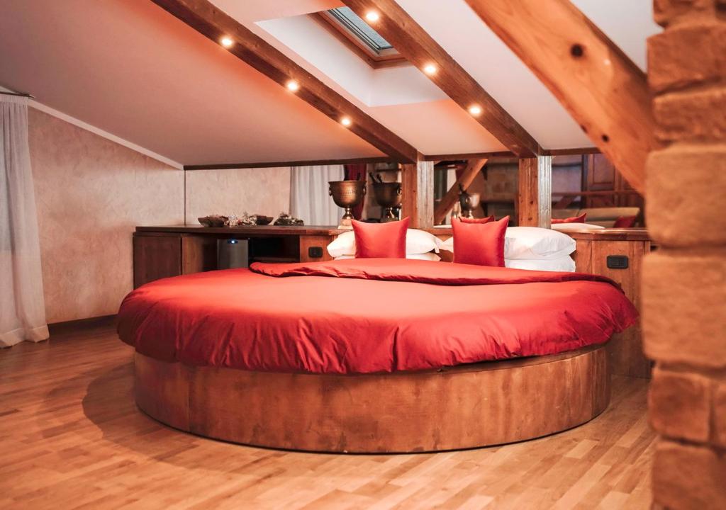 Postel nebo postele na pokoji v ubytování Garden Wellness Hotel S