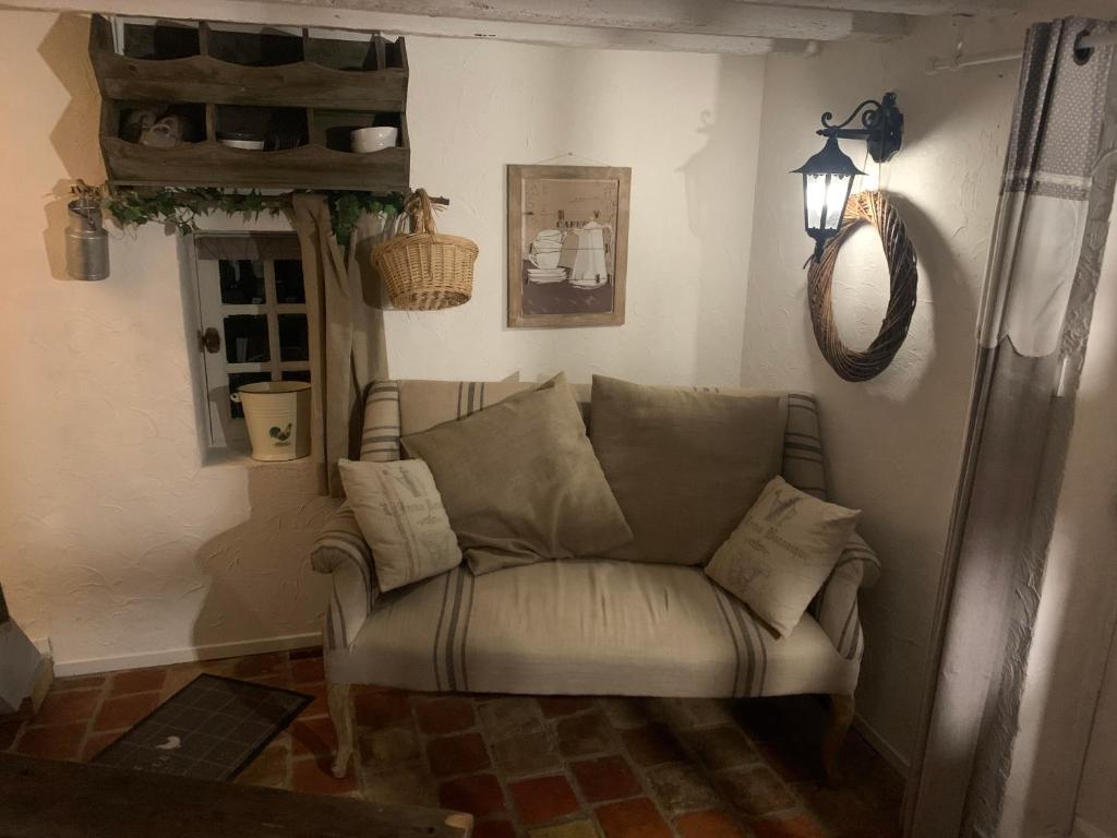 Posezení v ubytování Gîte "L'Annexe du Parc" Sa Vue Splendide