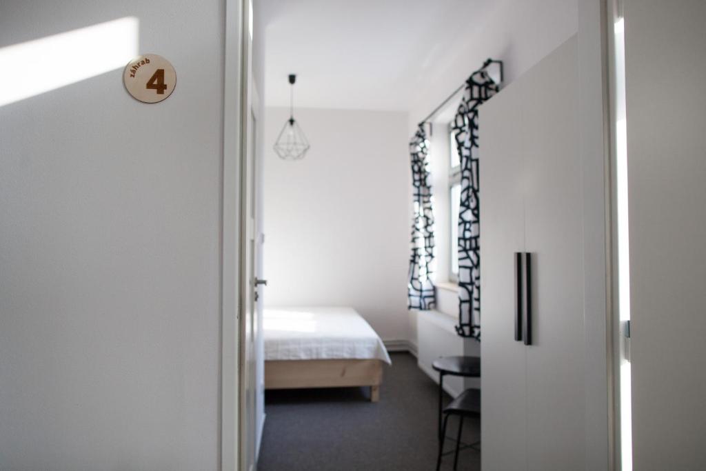Postel nebo postele na pokoji v ubytování Hotel Spálov