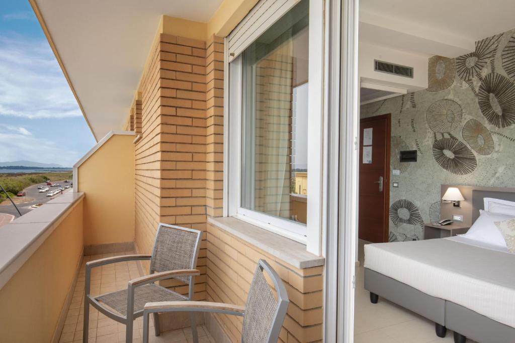 Balkón nebo terasa v ubytování Hotel Miramare