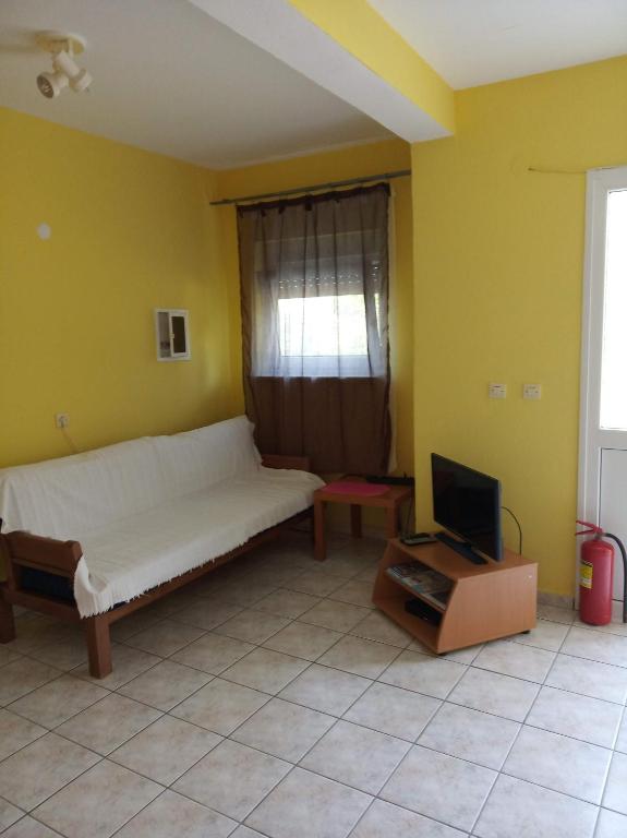 Postel nebo postele na pokoji v ubytování Europa Apartments Stefanos