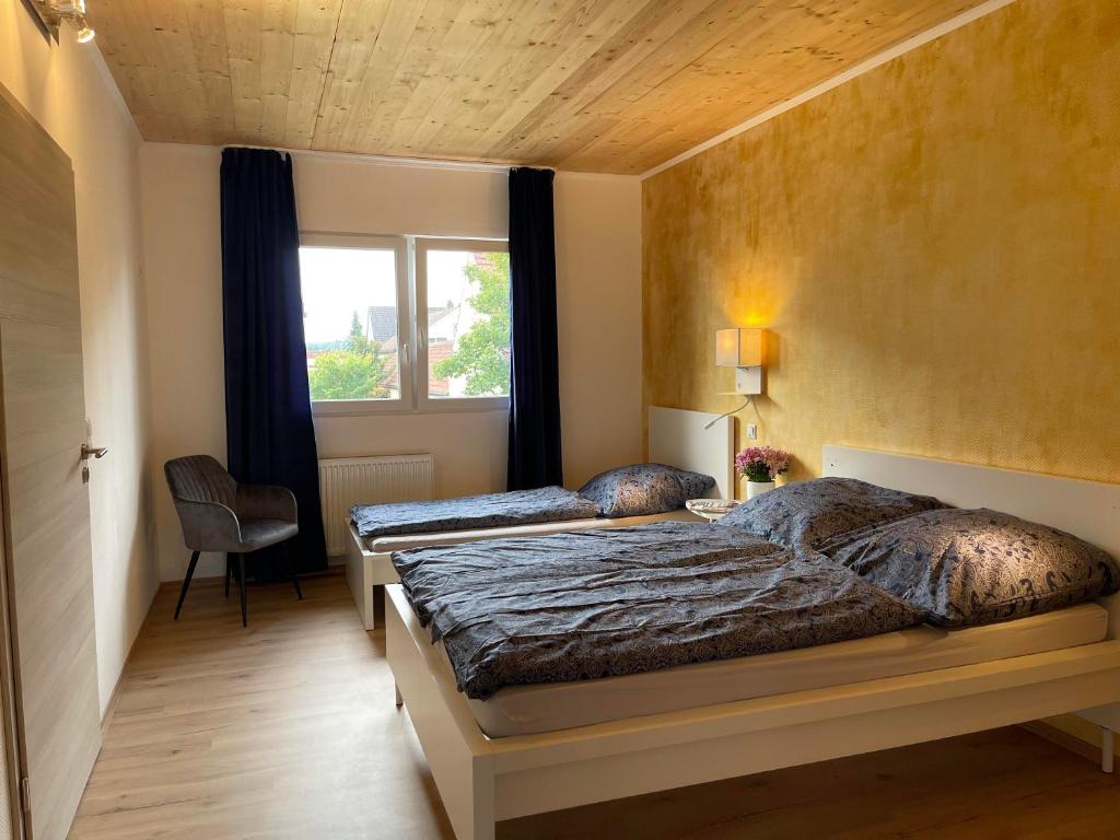 Postel nebo postele na pokoji v ubytování promedklinik apartment 1