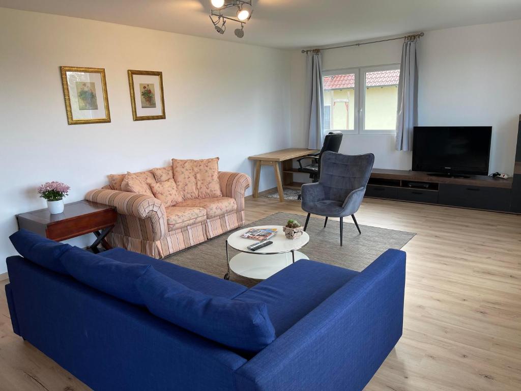 Posezení v ubytování promedklinik apartment 1